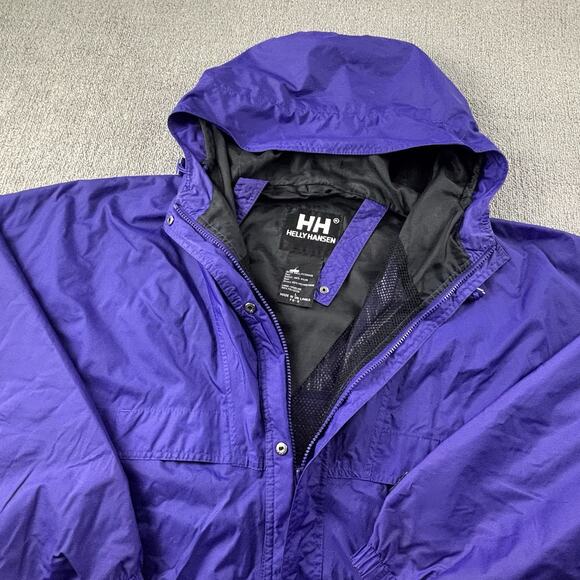 Helly Hansen Jacket Womans Large Purple Full Zip Long Sleeve Packable Casual Men - Picture 3 of 13